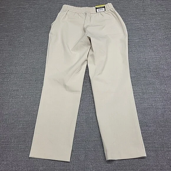 Hilary Radley Womens Pull On Ankle Pants with Pockets Small Size Light Sand - Picture 5 of 9